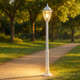 Colonial Single Head Medium Post Light - White Finish B22 Made In Italy Colonial Single Head Medium Post Light - White Finish B22 Made In Italy
